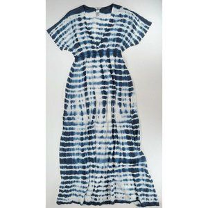Hard Tail Spa Maxi Blue Tie Dye Long Dress